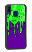 Samsung A20 Neon Damla Tasarımlı Glossy Telefon Kılıfı