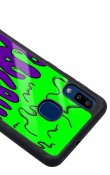 Samsung A20 Neon Damla Tasarımlı Glossy Telefon Kılıfı