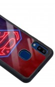 Samsung A20 Neon Superman Tasarımlı Glossy Telefon Kılıfı