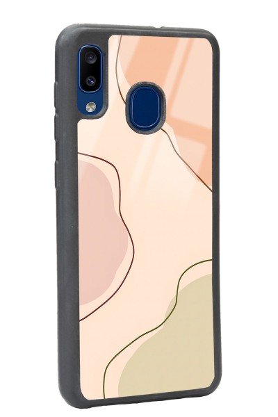 Samsung A20 Nude Colors Tasarımlı Glossy Telefon Kılıfı