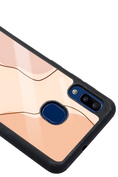 Samsung A20 Nude Colors Tasarımlı Glossy Telefon Kılıfı