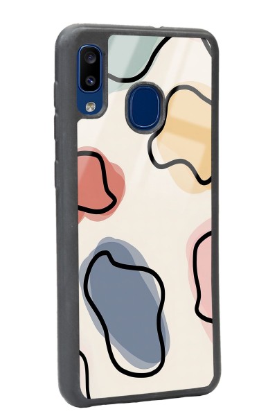 Samsung A20 Nude Milky Tasarımlı Glossy Telefon Kılıfı