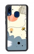 Samsung A20 Nude Papatya Tasarımlı Glossy Telefon Kılıfı