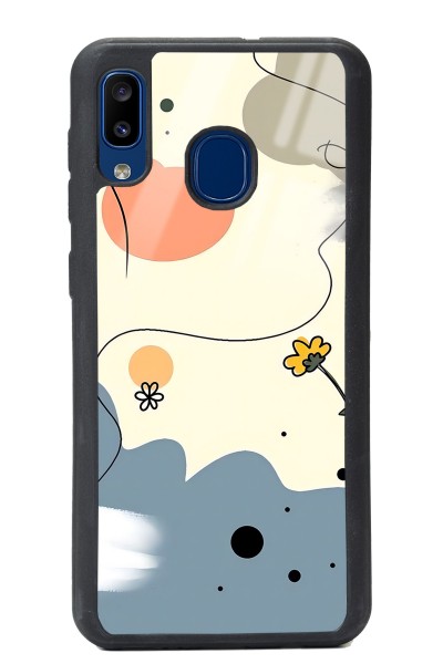Samsung A20 Nude Papatya Tasarımlı Glossy Telefon Kılıfı