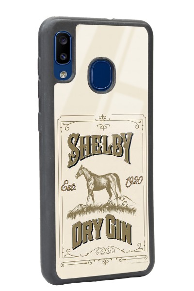 Samsung A20 Peaky Blinders Shelby Dry Gin Tasarımlı Glossy Telefon Kılıfı