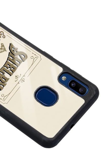 Samsung A20 Peaky Blinders Shelby Dry Gin Tasarımlı Glossy Telefon Kılıfı
