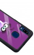 Samsung A20 Purple Angry Birds Tasarımlı Glossy Telefon Kılıfı