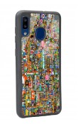 Samsung A20 R/place Hatıra Tasarımlı Glossy Telefon Kılıfı
