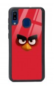 Samsung A20 Red Angry Birds Tasarımlı Glossy Telefon Kılıfı