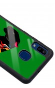 Samsung A20 Renkli Leopar Tasarımlı Glossy Telefon Kılıfı
