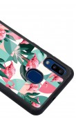 Samsung A20 Retro Flamingo Duvar Kağıdı Tasarımlı Glossy Telefon Kılıfı