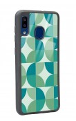 Samsung A20 Retro Green Duvar Kağıdı Tasarımlı Glossy Telefon Kılıfı