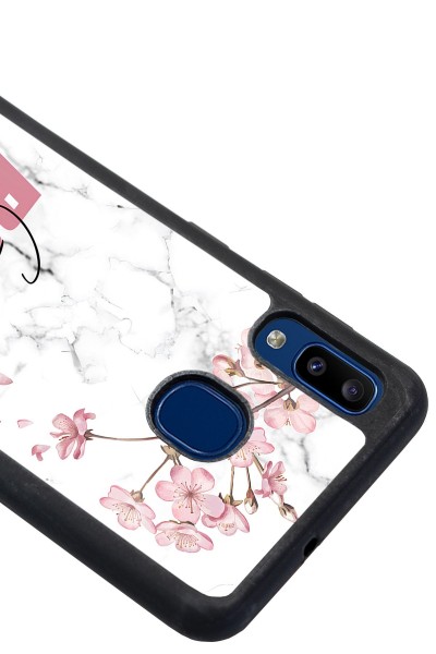 Samsung A20 Sakura Girl Boss Tasarımlı Glossy Telefon Kılıfı