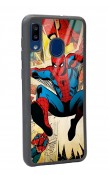 Samsung A20 Spider-man Örümcek Adam Tasarımlı Glossy Telefon Kılıfı