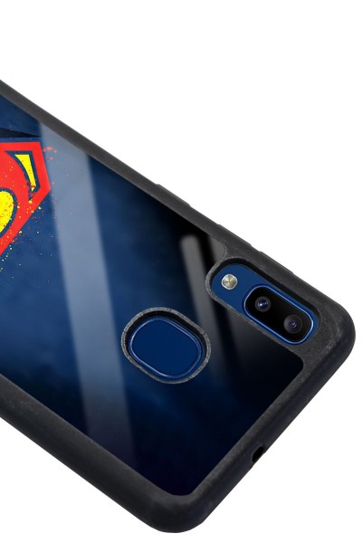 Samsung A20 Superman Tasarımlı Glossy Telefon Kılıfı