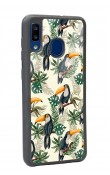 Samsung A20 Tukan Kuşu Tasarımlı Glossy Telefon Kılıfı