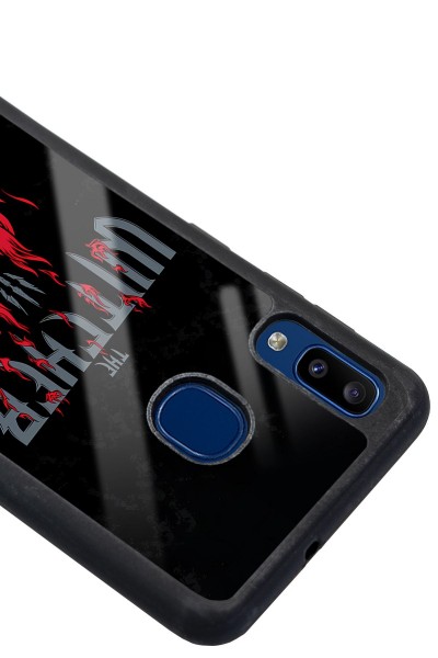Samsung A20 Witcher 3 Fire Tasarımlı Glossy Telefon Kılıfı