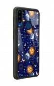 Samsung A20s Ay Güneş Pijama Tasarımlı Glossy Telefon Kılıfı