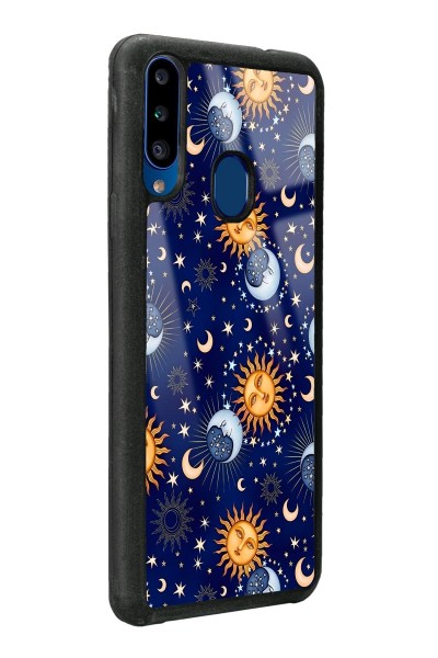 Samsung A20s Ay Güneş Pijama Tasarımlı Glossy Telefon Kılıfı