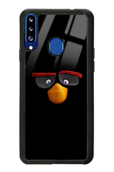 Samsung A20s Black Angry Birds Tasarımlı Glossy Telefon Kılıfı
