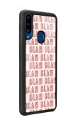 Samsung A20s Blah Blah Tasarımlı Glossy Telefon Kılıfı