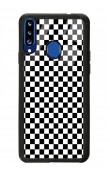 Samsung A20s Damalı Tasarımlı Glossy Telefon Kılıfı
