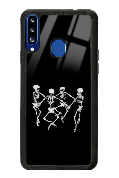 Samsung A20s Dancer Skeleton Tasarımlı Glossy Telefon Kılıfı