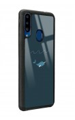 Samsung A20s Doodle Fish Tasarımlı Glossy Telefon Kılıfı