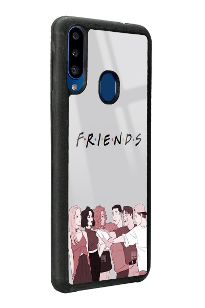 Samsung A20s Doodle Friends Tasarımlı Glossy Telefon Kılıfı