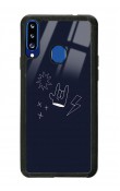 Samsung A20s Doodle Punk Tasarımlı Glossy Telefon Kılıfı