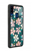 Samsung A20s Leaf Flovers Tasarımlı Glossy Telefon Kılıfı