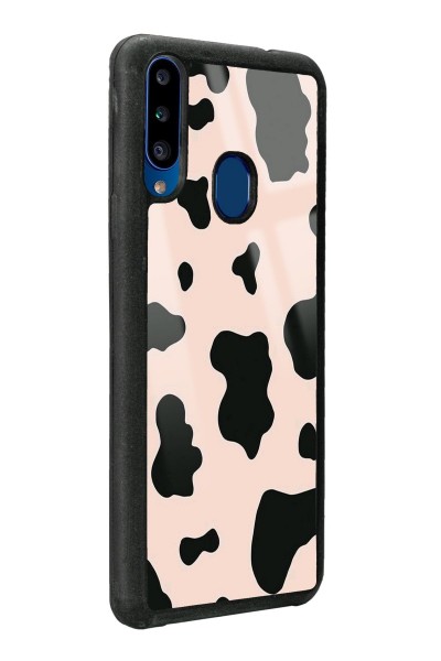 Samsung A20s Pink Milky Tasarımlı Glossy Telefon Kılıfı Uyumlu