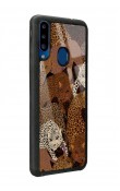 Samsung A20s  Uyumlu Leoparlar Tasarımlı Glossy Telefon Kılıfı