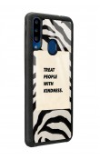 Samsung A20s Zebra Motto Tasarımlı Glossy Telefon Kılıfı