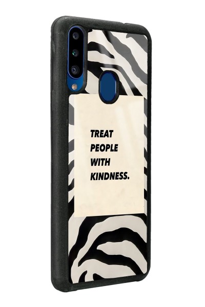 Samsung A20s Zebra Motto Tasarımlı Glossy Telefon Kılıfı