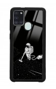 Samsung A21s Astronot Tatiana Tasarımlı Glossy Telefon Kılıfı