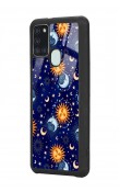 Samsung A21s Ay Güneş Pijama Tasarımlı Glossy Telefon Kılıfı