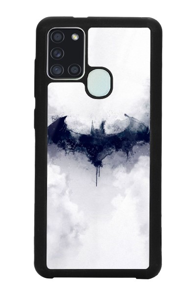 Samsung A21s Beyaz Batman Tasarımlı Glossy Telefon Kılıfı