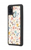 Samsung A21s Beyaz Bindanlı Tasarımlı Glossy Telefon Kılıfı