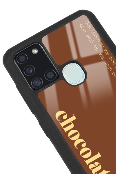 Samsung A21s Choclate Tasarımlı Glossy Telefon Kılıfı