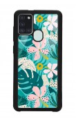 Samsung A21s Yaprak Sanatı Tasarımlı Glossy Telefon Kılıfı