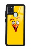 Samsung A21s Yellow Angry Birds Tasarımlı Glossy Telefon Kılıfı