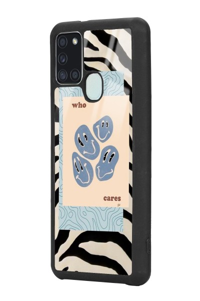 Samsung A21s Zebra Emoji Tasarımlı Glossy Telefon Kılıfı