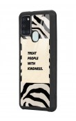 Samsung A21s Zebra Motto Tasarımlı Glossy Telefon Kılıfı