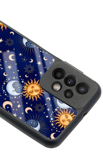 Samsung A23 Ay Güneş Pijama Tasarımlı Glossy Telefon Kılıfı