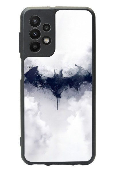 Samsung A23 Beyaz Batman Tasarımlı Glossy Telefon Kılıfı