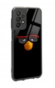 Samsung A23 Black Angry Birds Tasarımlı Glossy Telefon Kılıfı