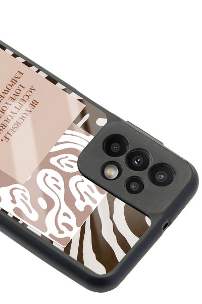 Samsung A23 Emoji Zebra Tasarımlı Glossy Telefon Kılıfı