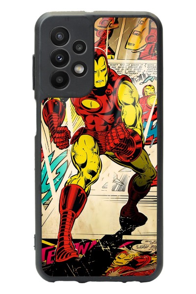 Samsung A23 Iron Man Demir Adam Tasarımlı Glossy Telefon Kılıfı