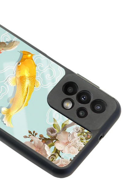 Samsung A23 Koi Balığı Tasarımlı Glossy Telefon Kılıfı